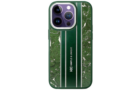 HDD iPhone 15 Pro Kılıf HBC-188 Astra Kapak - Koyu Yeşil