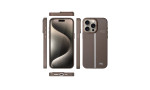 HDD iPhone 15 Pro Max Kılıf HBC-155 Lizbon Kapak - Gri