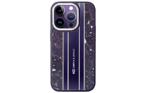 HDD iPhone 15 Pro Max Kılıf HBC-188 Astra Kapak - Derin Mor