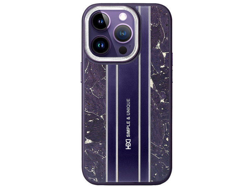 HDD iPhone 15 Pro Max Kılıf HBC-188 Astra Kapak - Derin Mor