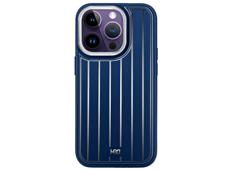 HDD iPhone 15 Pro Max Kılıf HBC-190 Kolaj Kapak - Lacivert