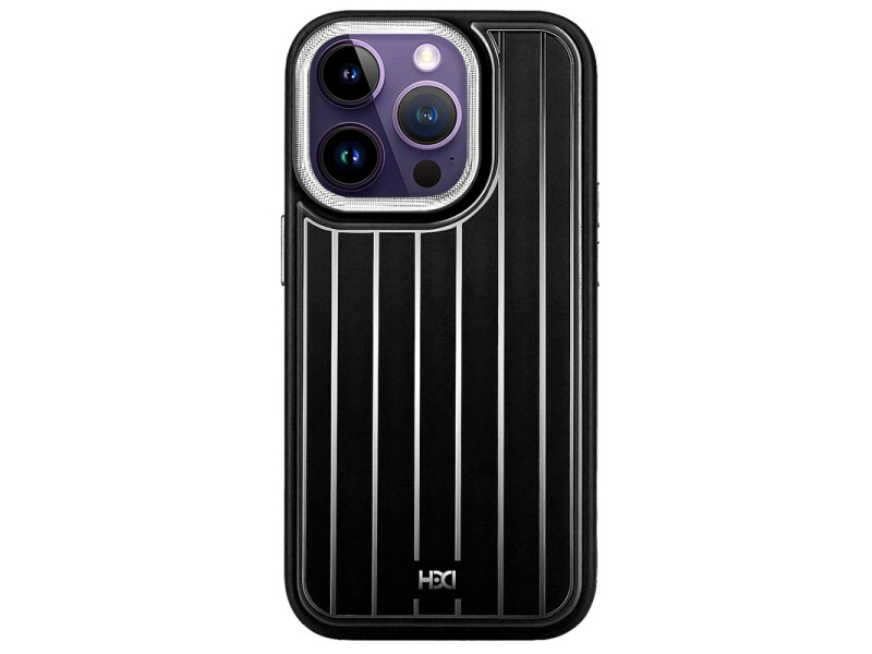 HDD iPhone 15 Pro Max Kılıf HBC-190 Kolaj Kapak - Siyah