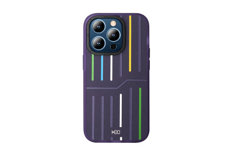 HDD iPhone 15 Pro Max Kılıf HBC-221 Roma Kapak - Derin Mor