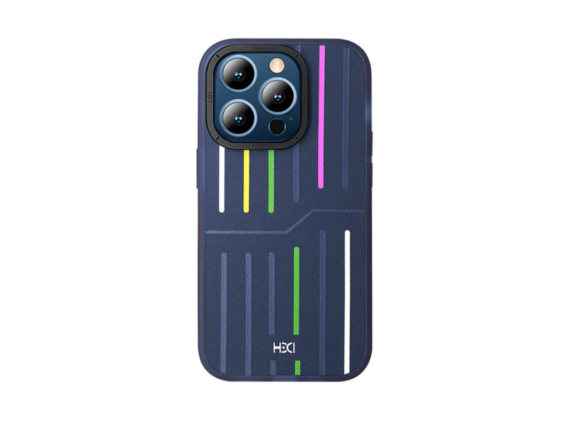 HDD iPhone 15 Pro Max Kılıf HBC-221 Roma Kapak - Lacivert