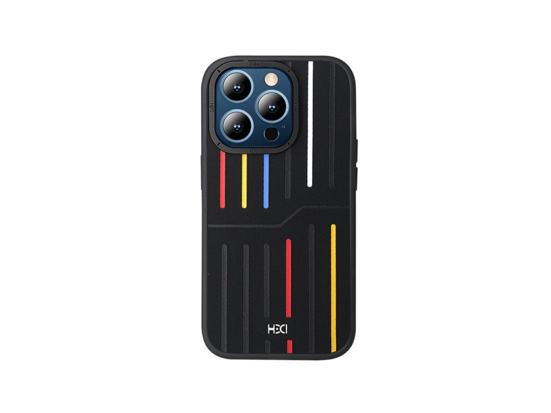 HDD iPhone 15 Pro Max Kılıf HBC-221 Roma Kapak - Siyah