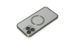 Joko iPhone 13 Pro Max Metal Bumper Magneticsafe Kapak - Yeşil