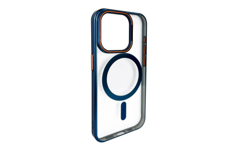 Joko iPhone 15 Crown Lens Standlı Magsafe Kapak - Lacivert