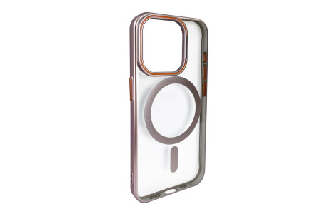 Joko iPhone 15 Crown Lens Standlı Magsafe Kapak - Pembe