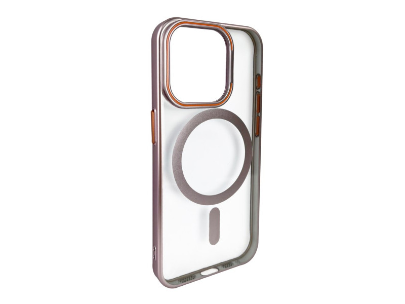 Joko iPhone 15 Crown Lens Standlı Magsafe Kapak - Pembe