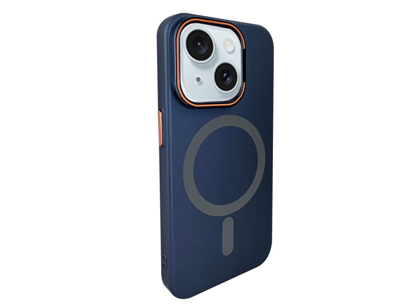 Joko iPhone 15 Drago Lens Standlı Magsafe Kapak - Lacivert