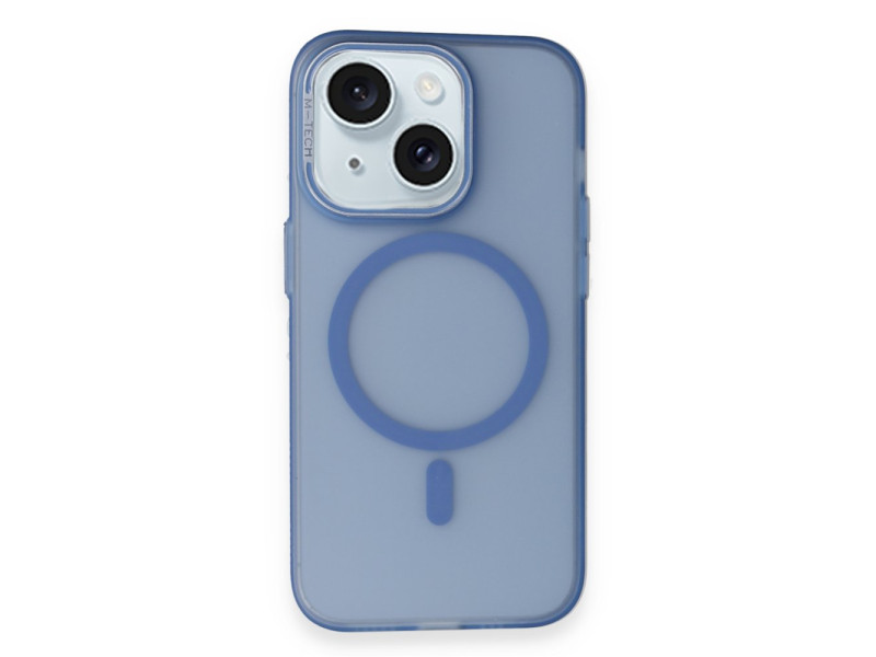 Joko iPhone 15 Frost Standlı Magsafe Kapak - Sierra Blue