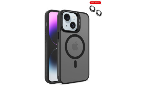 Joko iPhone 15 Plus Flet Lens Magsafe Kapak - Siyah
