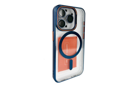 Joko iPhone 15 Pro Max Crown Lens Standlı Magsafe Kapak - Lacivert