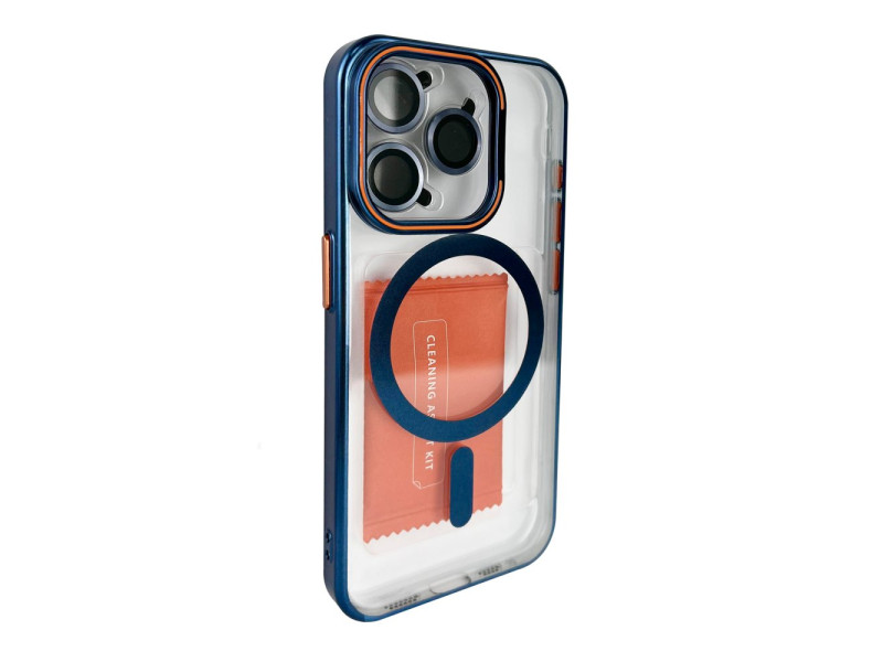 Joko iPhone 15 Pro Max Crown Lens Standlı Magsafe Kapak - Lacivert