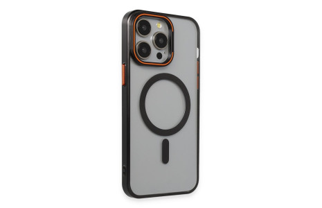 Joko iPhone 15 Pro Max Crown Lens Standlı Magsafe Kapak - Siyah