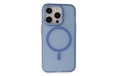 Joko iPhone 15 Pro Max Frost Standlı Magsafe Kapak - Sierra Blue