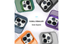 Joko iPhone 15 Pro Max Kılıf Flet Lens Magsafe Kapak - Gri