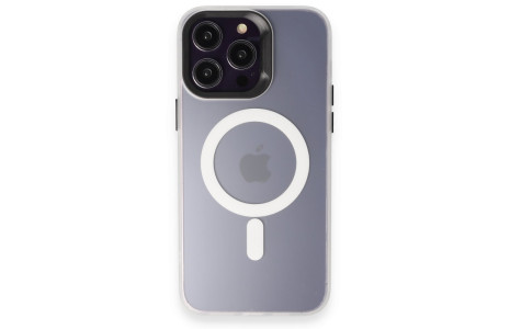 Joko iPhone 15 Pro Max Kılıf Mateks Magsafe Kapak - Beyaz