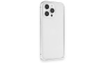 Joko iPhone 15 Pro Max Metal Bumper Mat Kapak - Gümüş