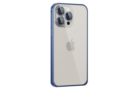 Joko iPhone 15 Pro Max Metal Bumper Mat Kapak - Lacivert