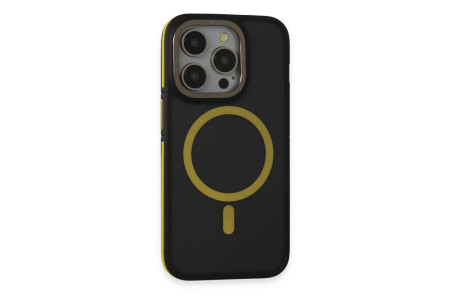 Joko iPhone 15 Pro Max Rocky Magsafe Kapak - Siyah-Sarı