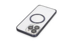 Joko iPhone 15 Pro Kılıf Metal Bumper Magneticsafe Kapak - Lacivert
