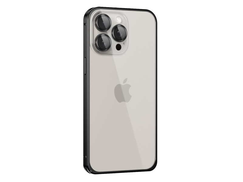 Joko iPhone 15 Pro Metal Bumper Mat Kapak - Siyah