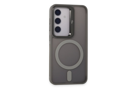 Joko Samsung Galaxy S24 Flet Lens Magsafe Kapak - Gri