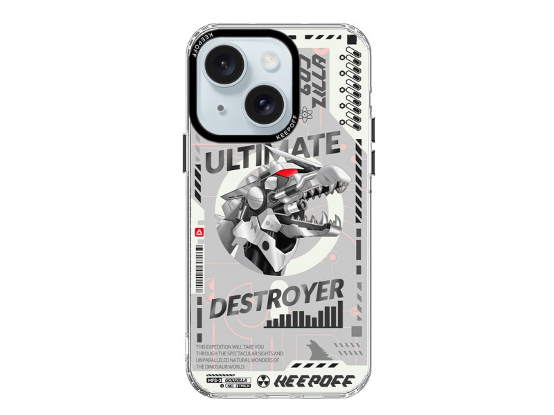 Keep Off iPhone 15 DNA Magsafe Kapak - Godzilla