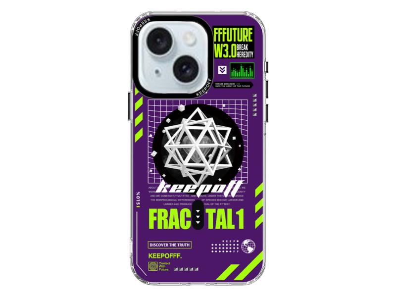Keep Off iPhone 15 Parallel Space Time Magsafe Kapak - Heart of Atom