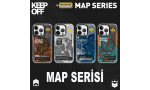 Keep Off iPhone 15 Pro Map Magsafe Kapak - Desert