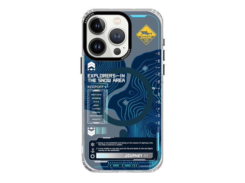 Keep Off iPhone 15 Pro Map Magsafe Kapak - Island