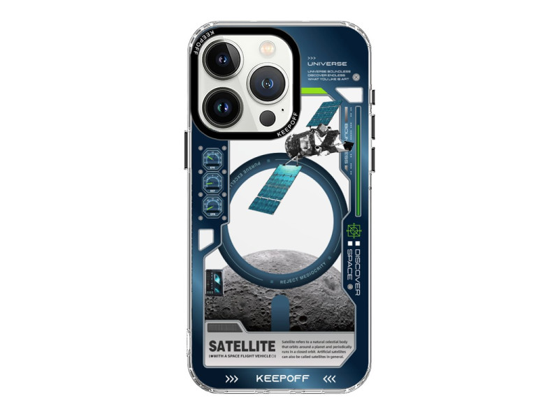 Keep Off iPhone 15 Pro Max Aerospace Magsafe Kapak - Satellite