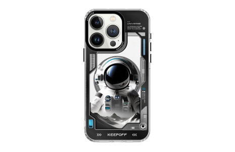 Keep Off iPhone 15 Pro Max Aerospace Magsafe Kapak - Spaceman