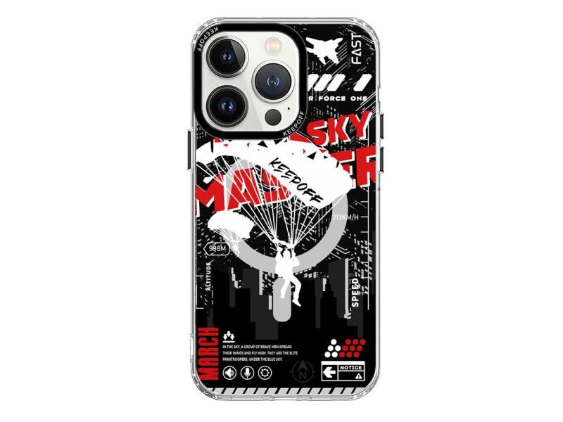 Keep Off iPhone 15 Pro Max Battlefield Magsafe Kapak - Airborne