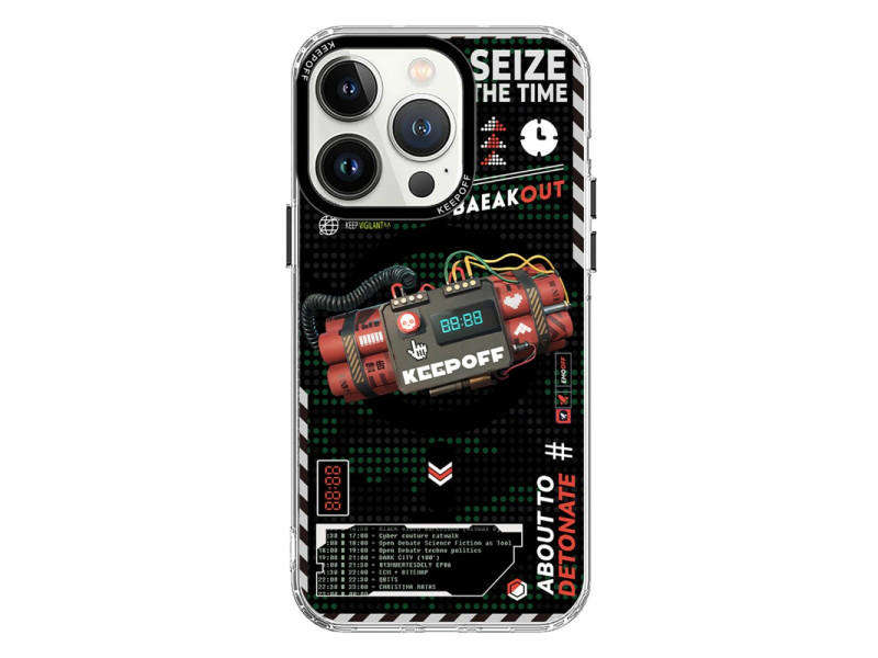 Keep Off iPhone 15 Pro Max Battlefield Magsafe Kapak - Blasting