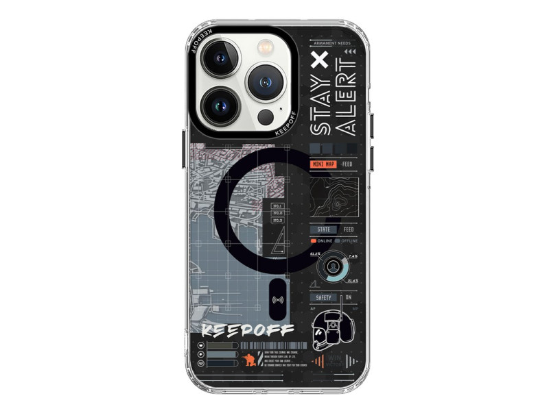Keep Off iPhone 15 Pro Max Battlefield Magsafe Kapak - Strategy