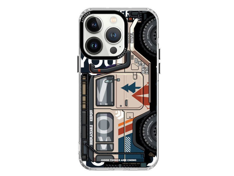 Keep Off iPhone 15 Pro Max Cross Country Travel Magsafe Kapak - Jungle