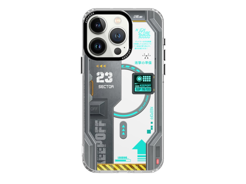 Keep Off iPhone 15 Pro Max Future Armor Magsafe Kapak - Advance Attack