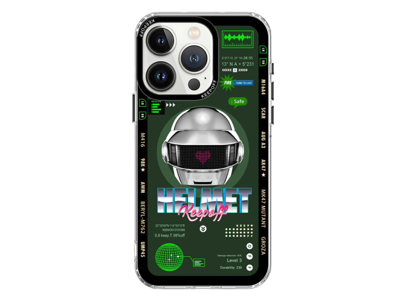 Keep Off iPhone 15 Pro Max Parallel Space Time Magsafe Kapak - Metal Confession