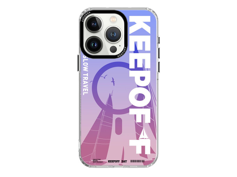 Keep Off iPhone 15 Pro Summer Travel Magsafe Kapak - Quiet Wandering