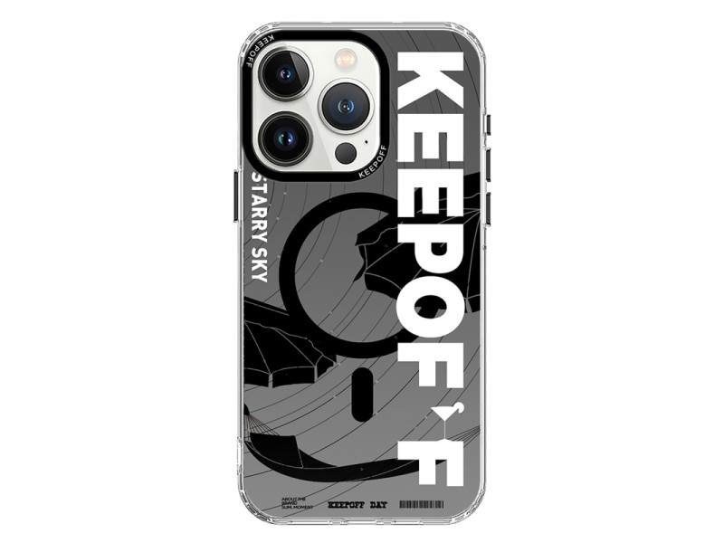 Keep Off iPhone 15 Pro Summer Travel Magsafe Kapak - Starry Night