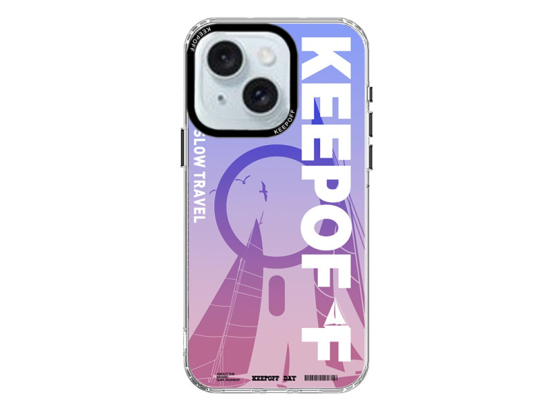Keep Off iPhone 15 Summer Travel Magsafe Kapak - Quiet Wandering