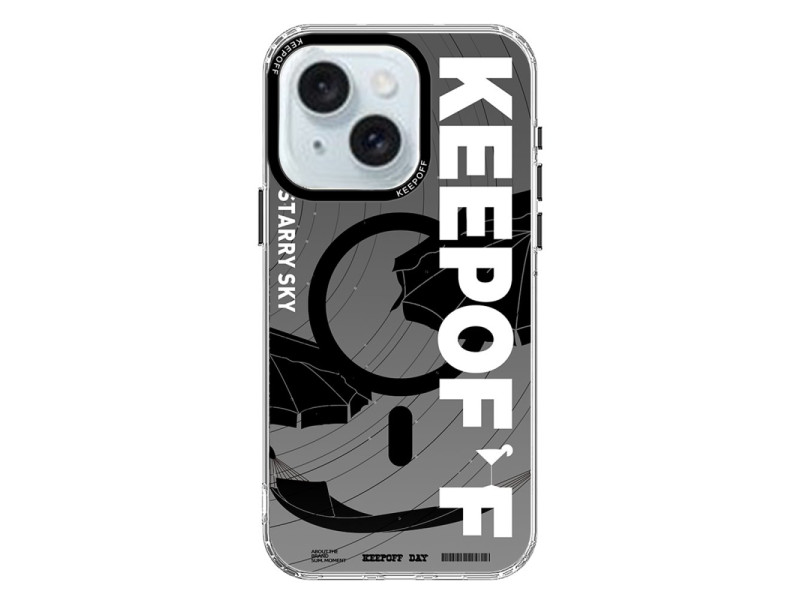 Keep Off iPhone 15 Summer Travel Magsafe Kapak - Starry Night
