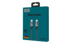 Lanex LS38CL 1.2M 20W Hasırlı Type-C to Lightning PD Hızlı Şarj Kablosu - Siyah