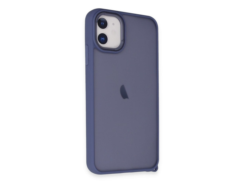 Newface iPhone 11 Kılıf Elegant Kapak - Açık Mavi