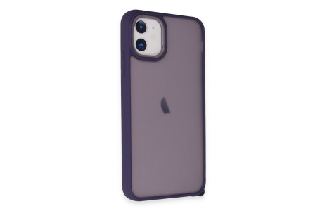 Newface iPhone 11 Kılıf Elegant Kapak - Derin Mor