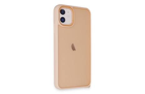 Newface iPhone 11 Kılıf Elegant Kapak - Pudra