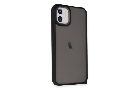 Newface iPhone 11 Kılıf Elegant Kapak - Siyah