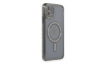 Newface iPhone 11 Kılıf Joke Simli Magneticsafe Kılıf - Gri